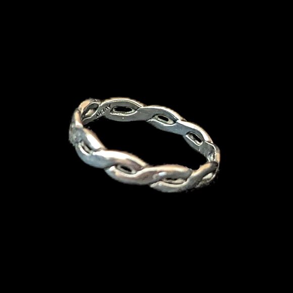 James Avery RARE Twisted Wire Stacked Ring - Picture 5 of 5